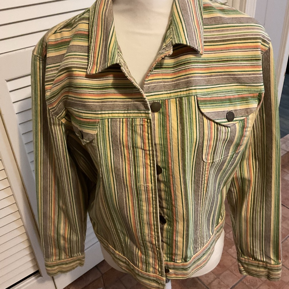 Gotcha Covered Striped Multicolor Button-Down Shi… - image 2